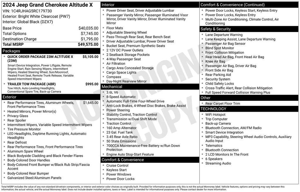 jeep grand cherokee 2024 1C4RJHAG5RC179730 image jeep grand cherokee 2024 1C4RJHAG5RC179730 image